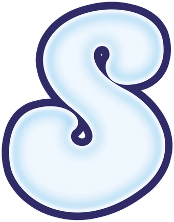 The Sweet’s S mark: a cloud-white letter S outlined in midnight navy